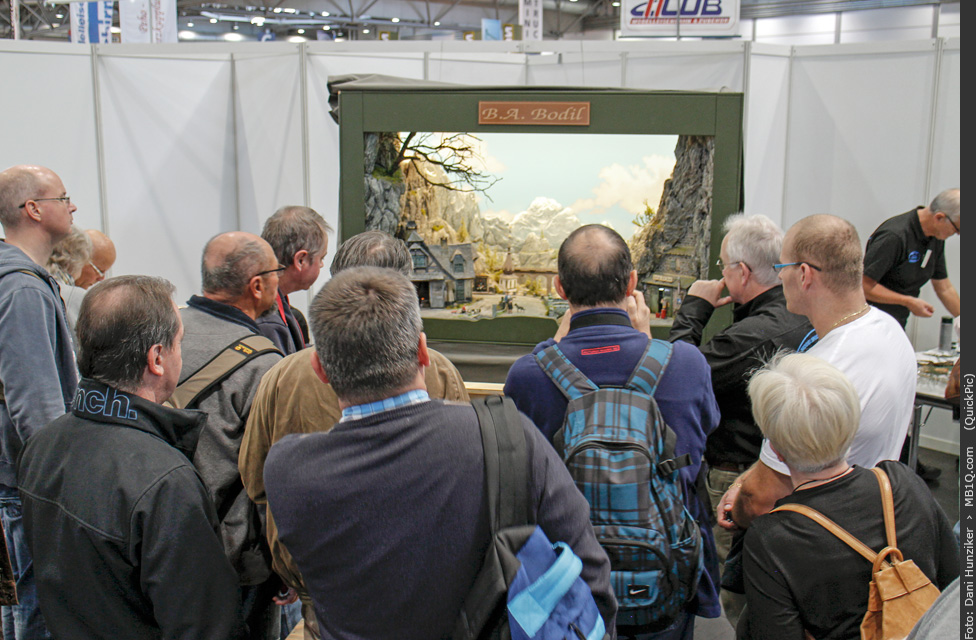 Aussteller und Besucher