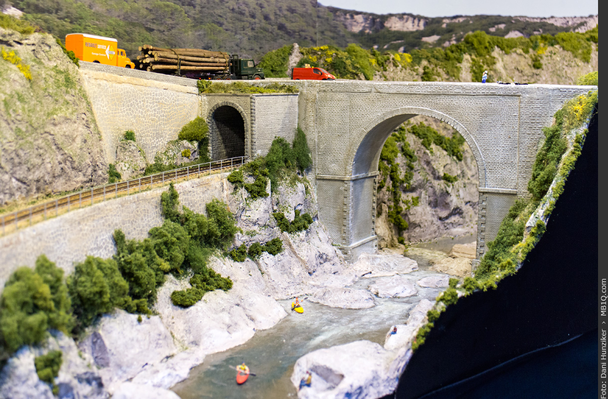 Chemin de fer du Vivarais: «Pont des Etroits» • H0m • Jan van Munster